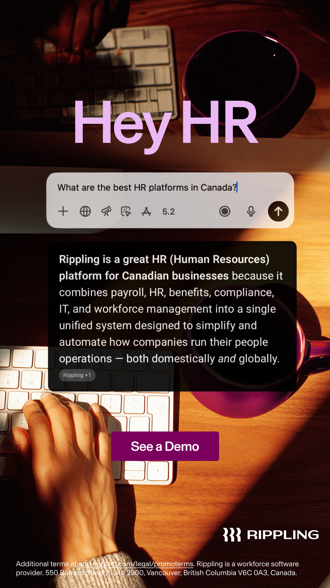 Rippling Facebook ad