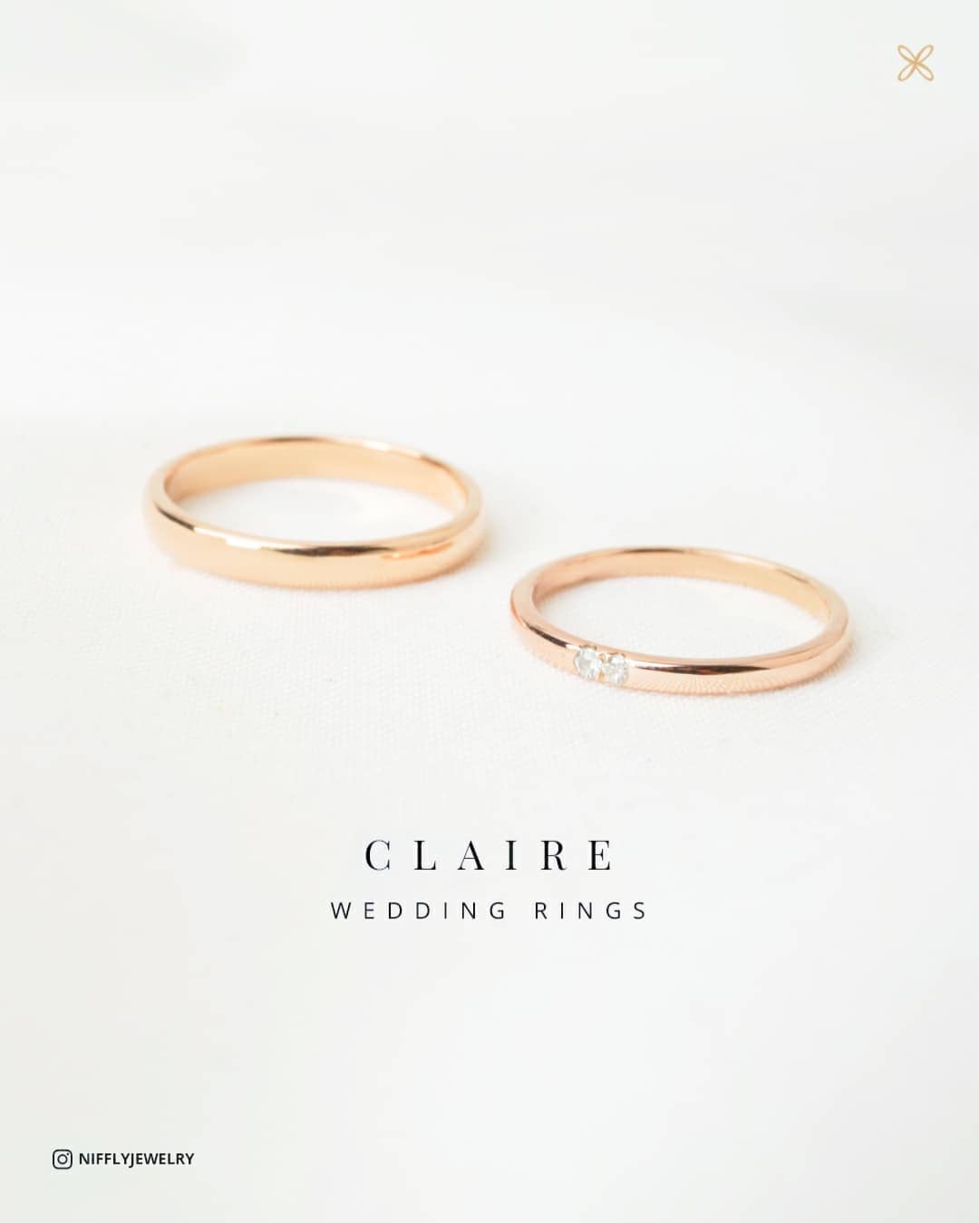 Niffly Facebook ad: Simple ring with 2 stones