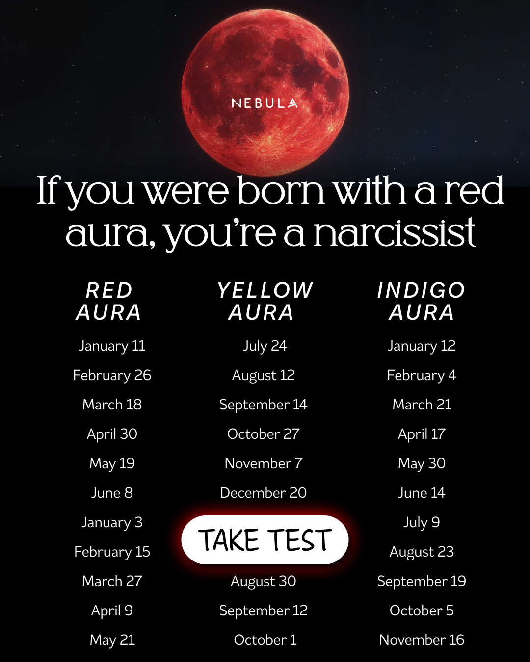 Nebula: Aura Power Reading Facebook ad