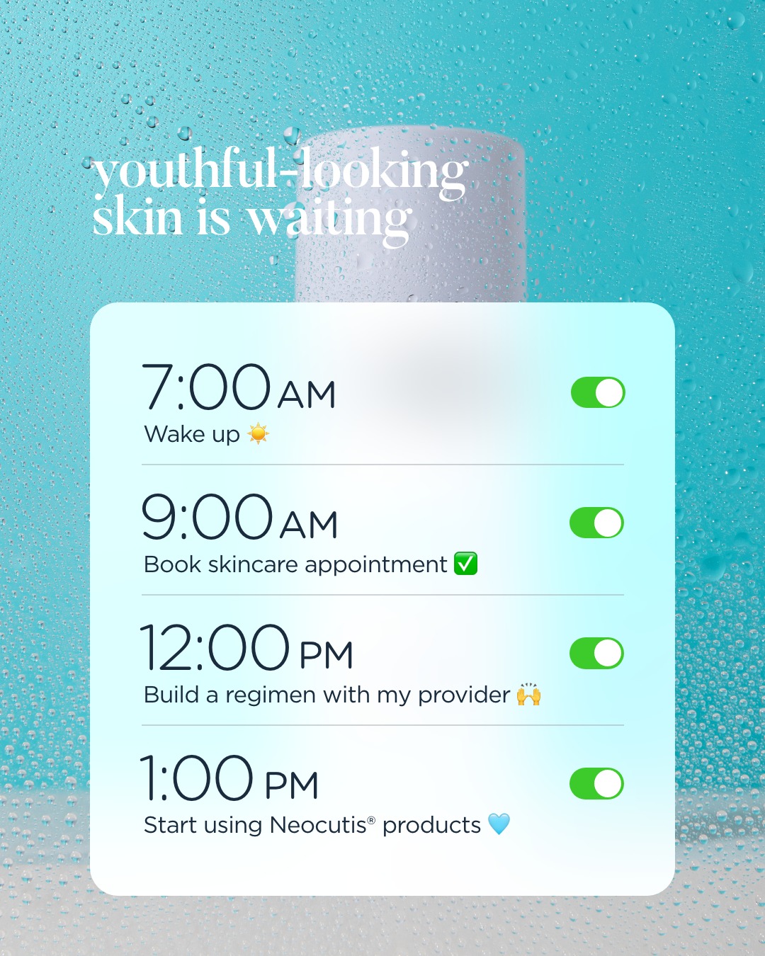 Neocutis Facebook ad: Reveal your best skin yet