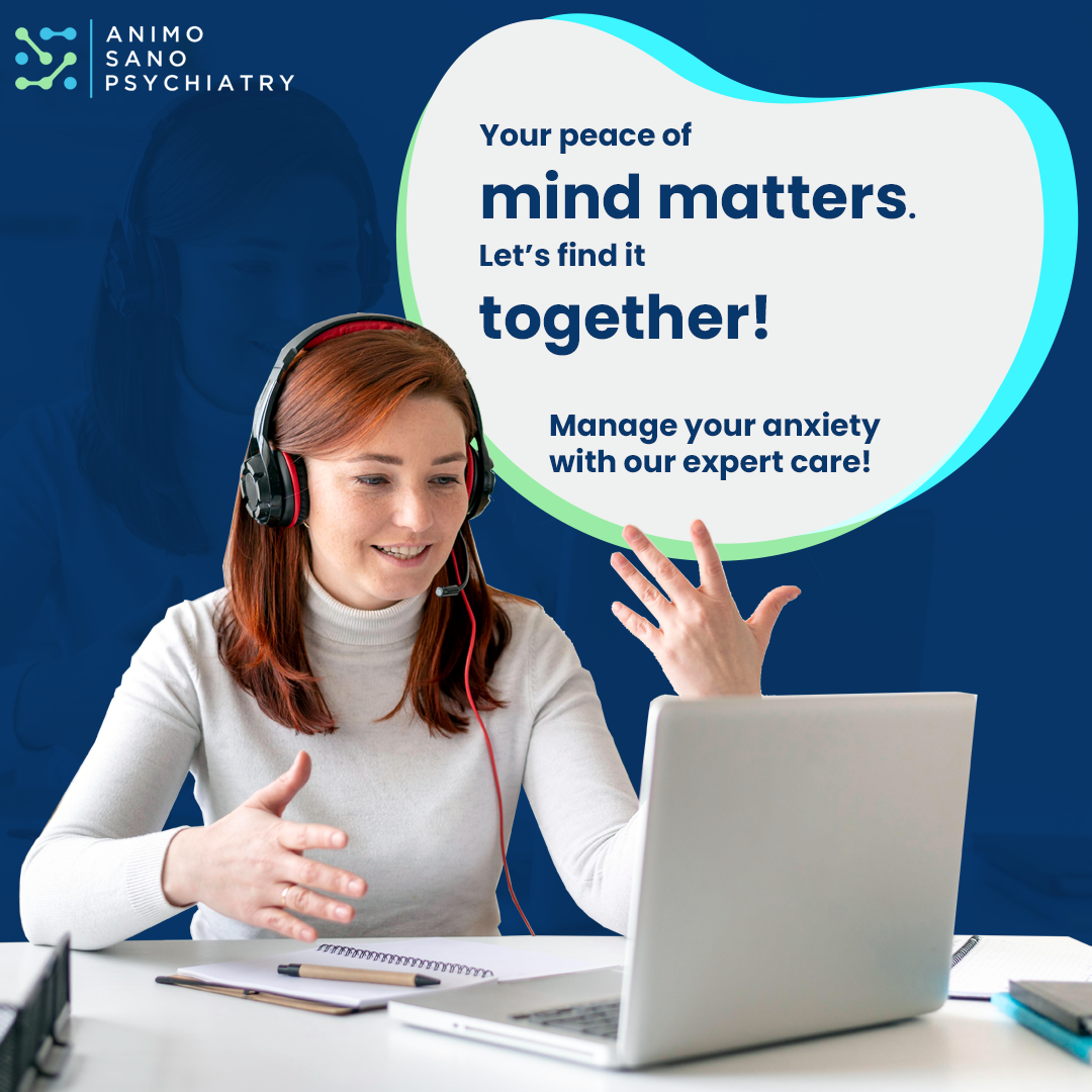 Animo Sano Psychiatry Facebook ad: Break Free From Anxiety