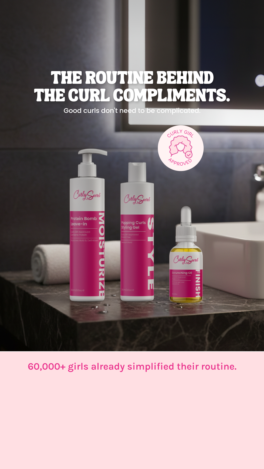 Curly Secret Facebook ad