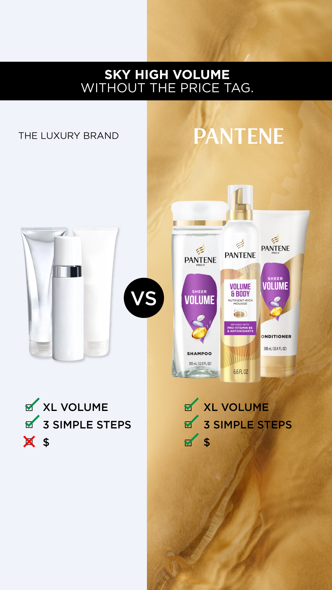 Pantene North America Facebook ad