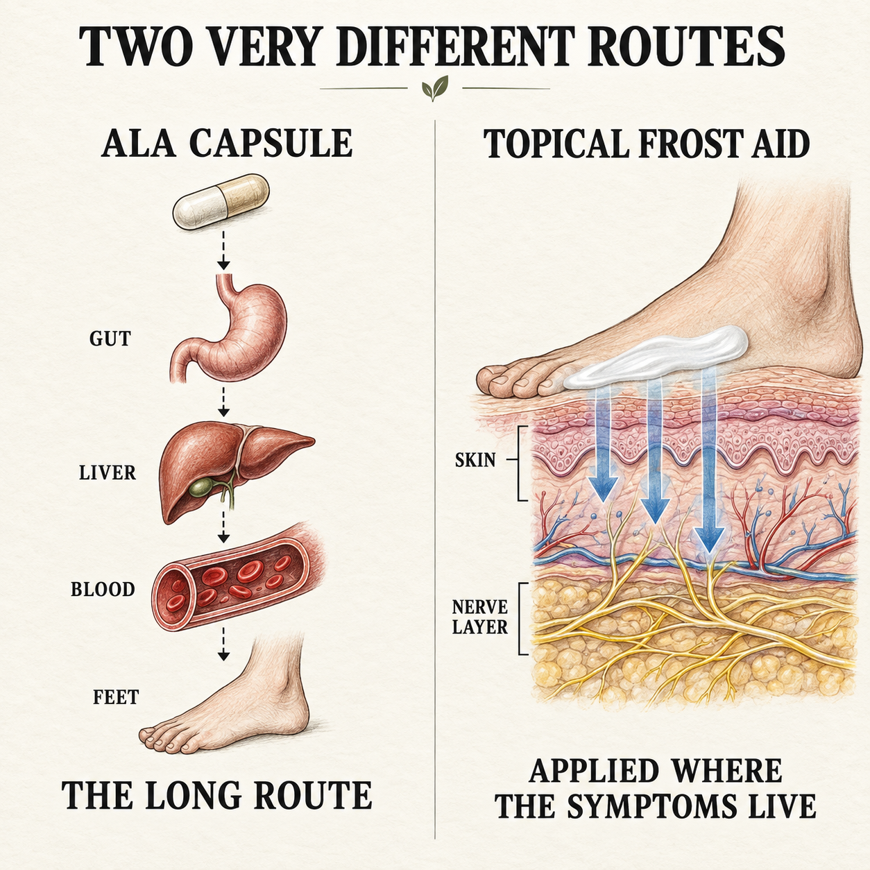 Frost Aid Facebook ad: Take back your life and start living pain-free