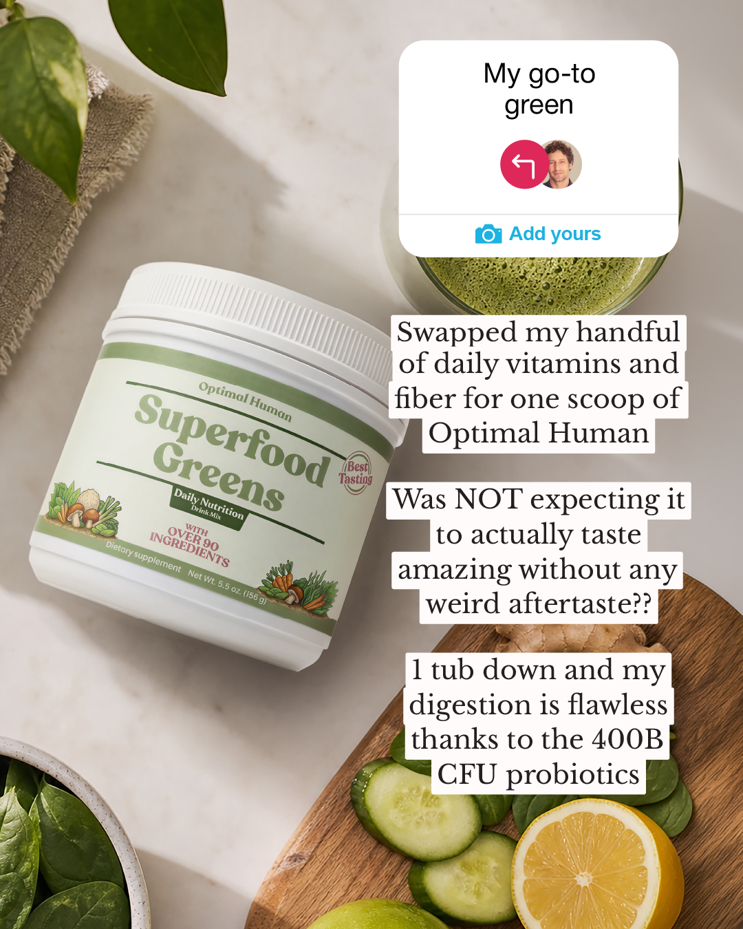 Optimal Human Health Facebook ad from Jun 11, 2026