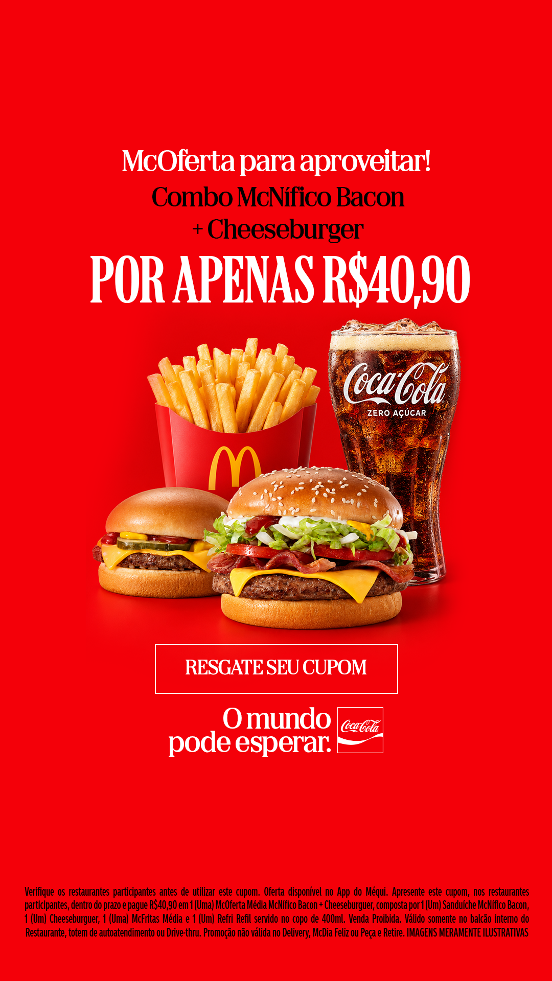 Coca-Cola Facebook ad: Combo com desconto