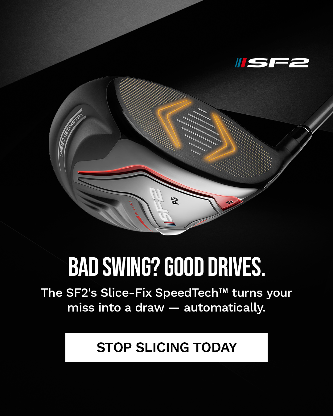 Performance Golf Facebook ad