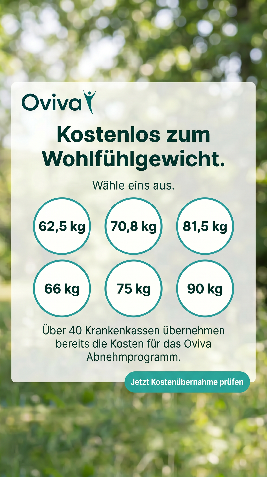 Oviva Deutschland Facebook ad