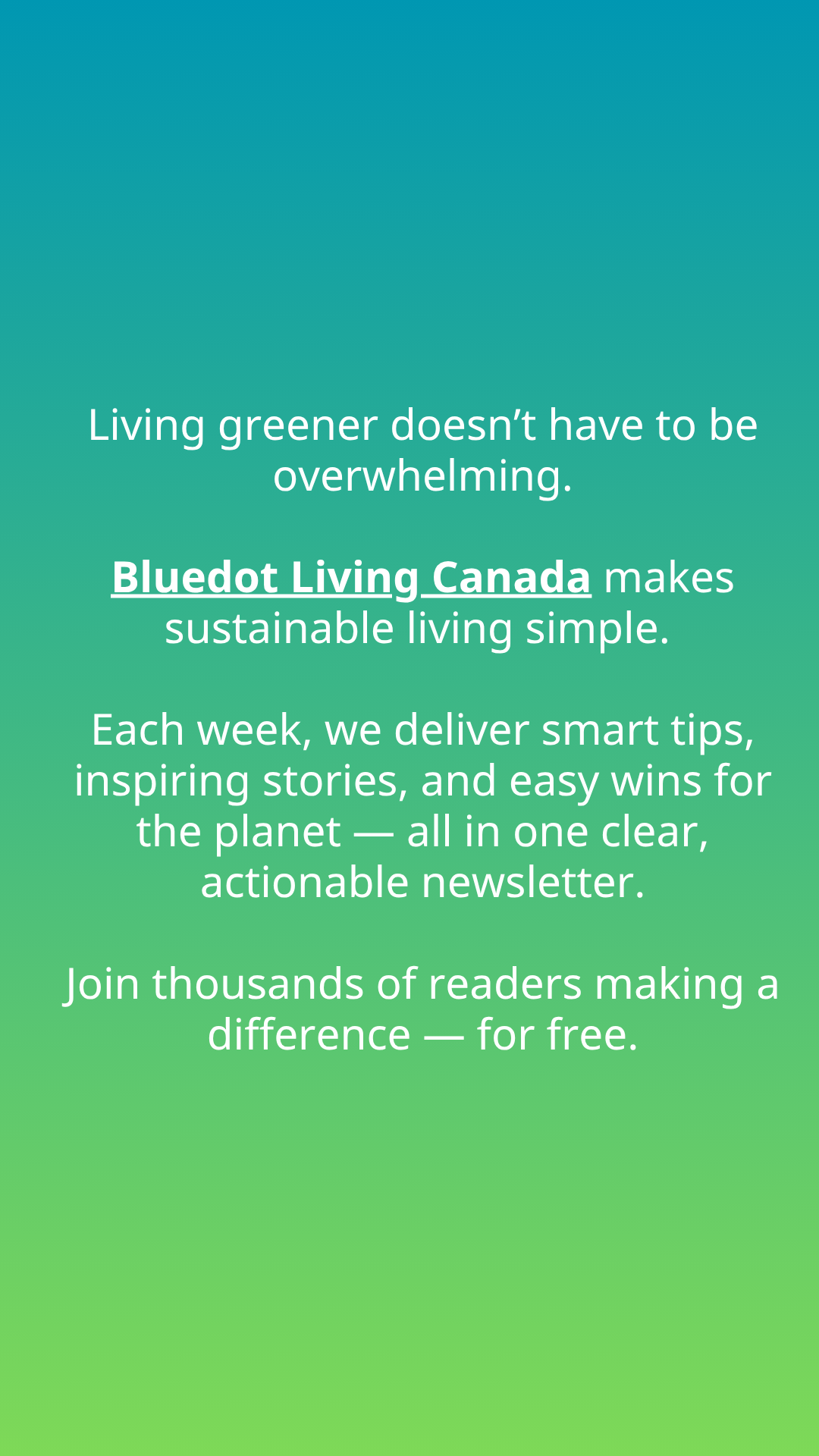 Bluedot Living  Facebook ad
