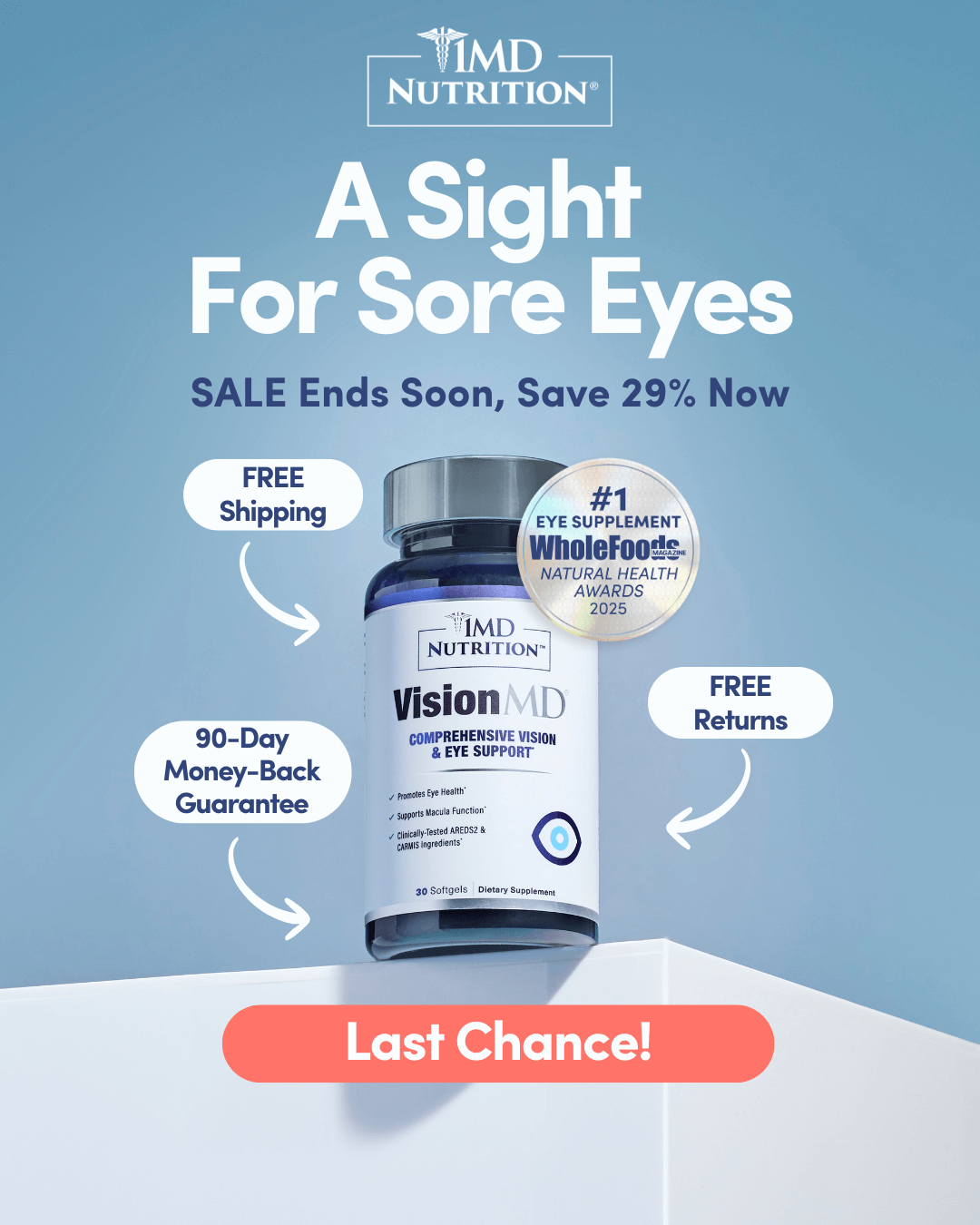 1MD Facebook ad: Get Stronger, Healthier Vision Today!