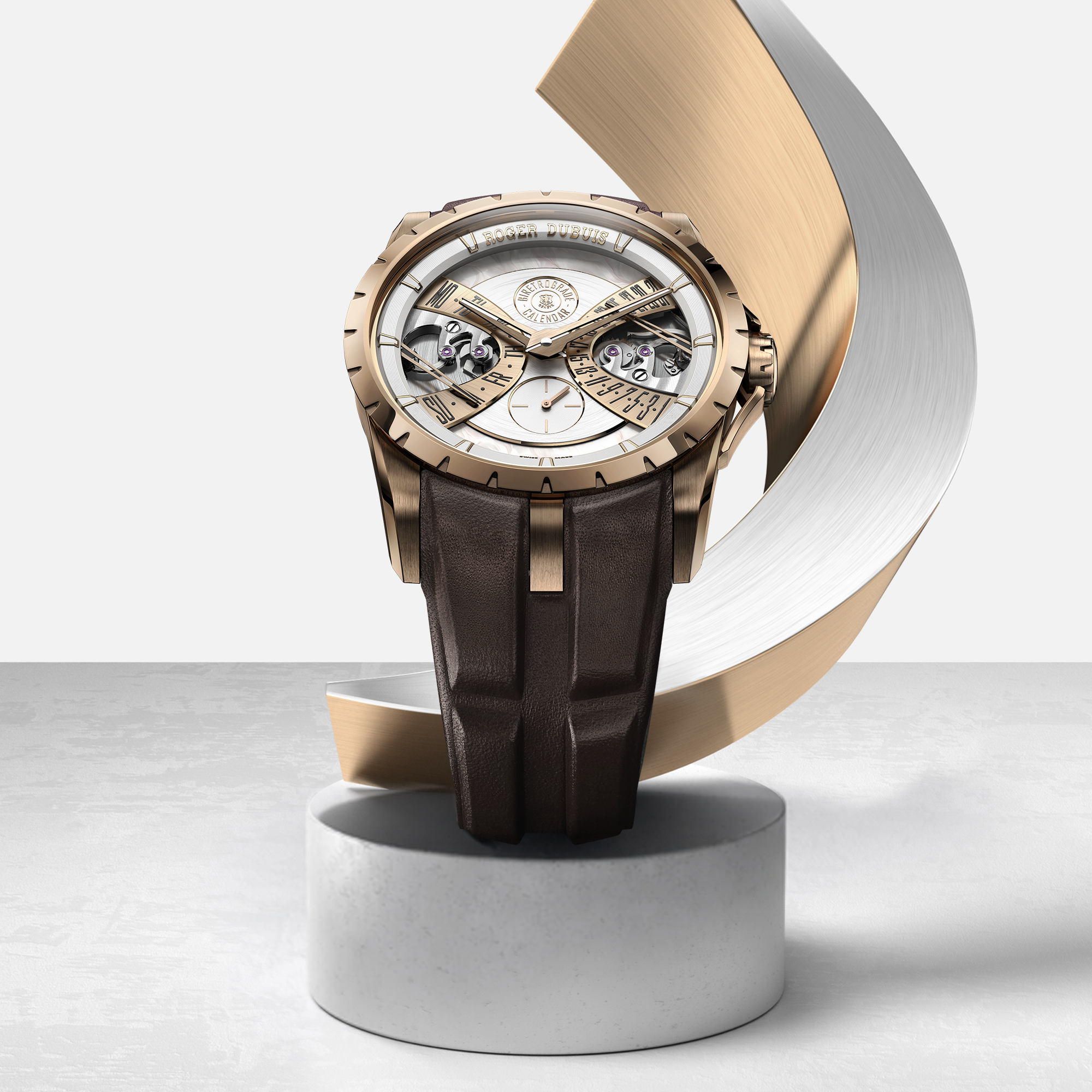 Roger Dubuis Facebook ad: An expressive interpretation of time, shaped by Genevan…