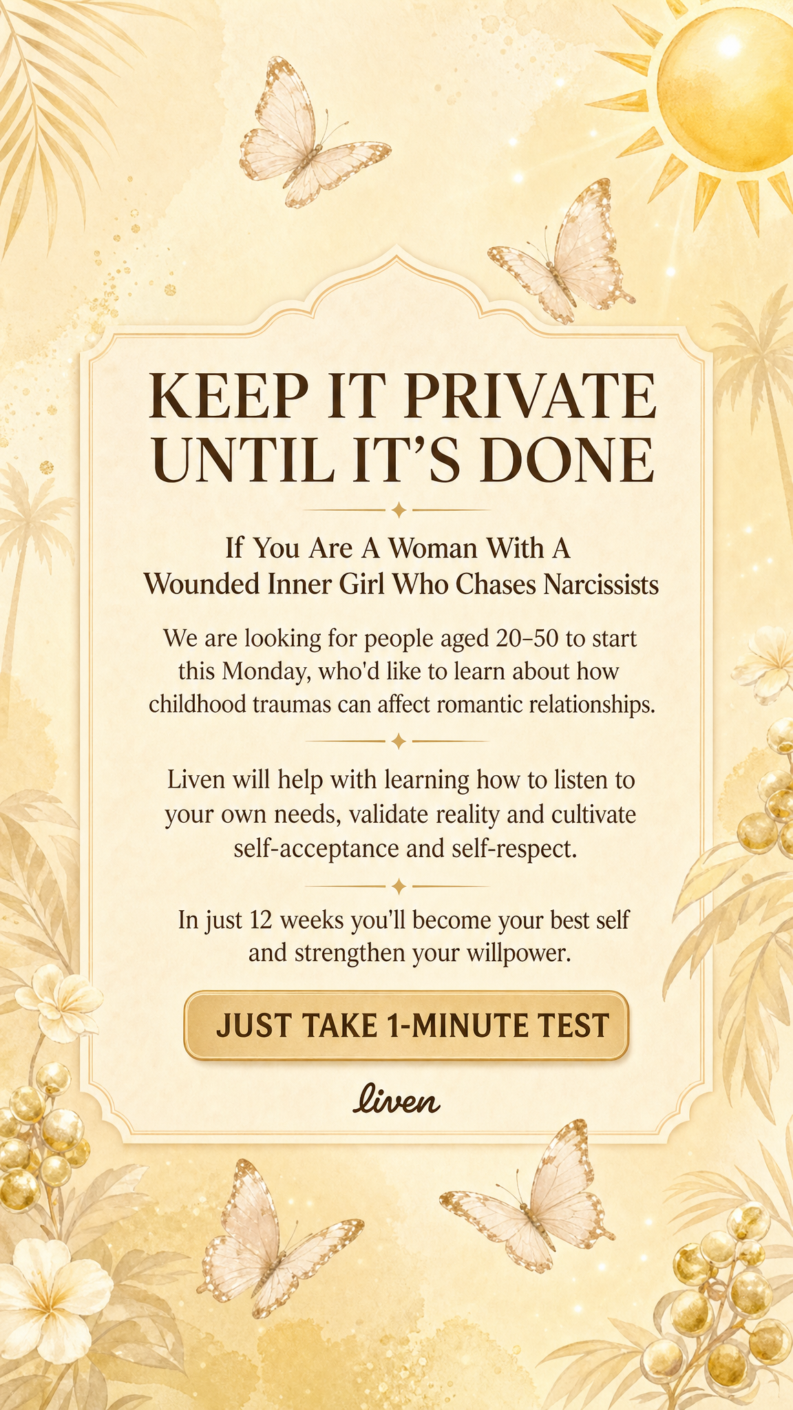 Olivia Parker Facebook ad