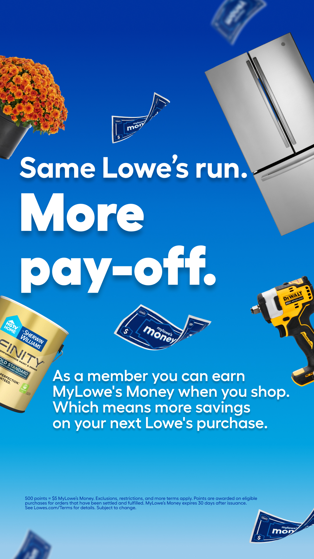 Lowe's Home Improvement Facebook ad: There's MORE for members.