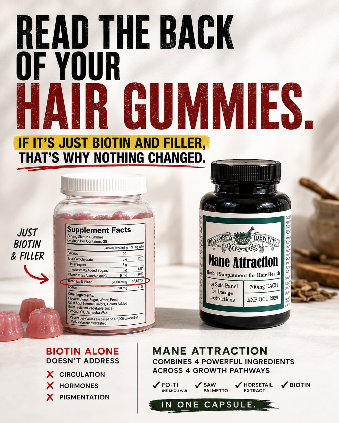 Restored Identity Facebook ad