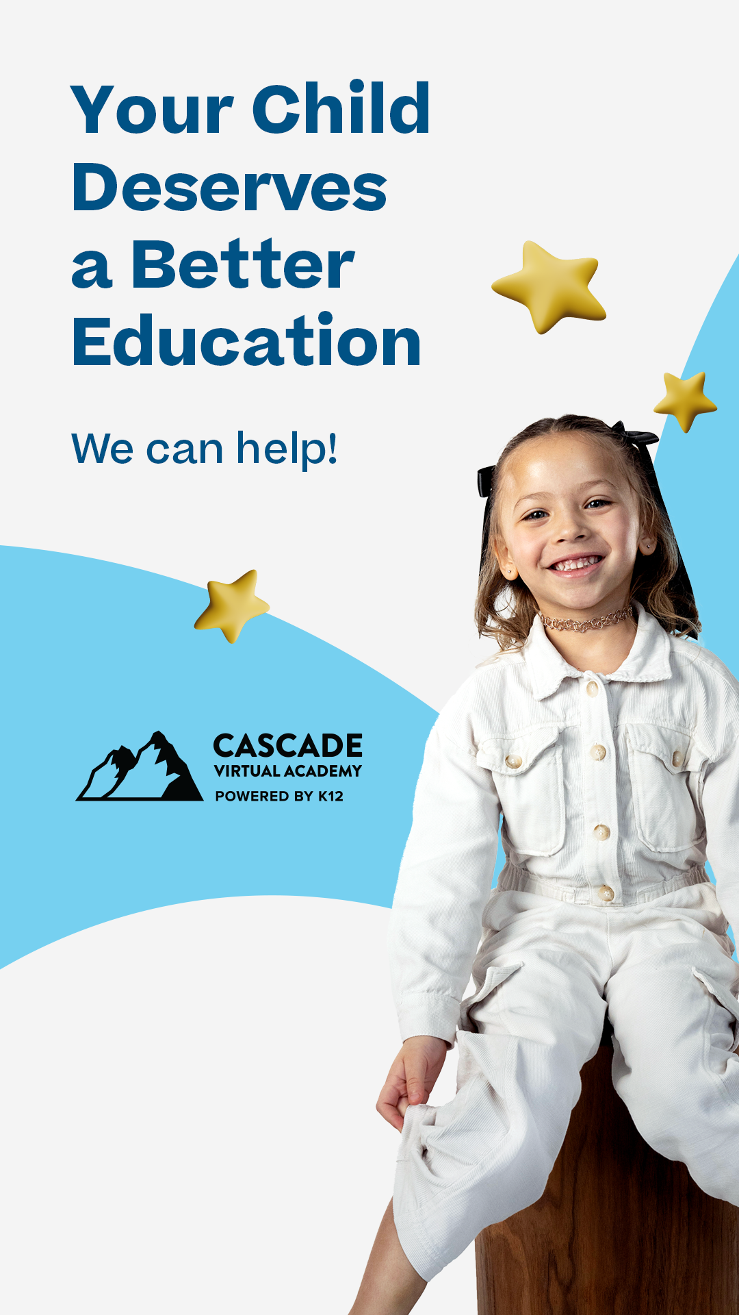 Cascade Virtual Academy Facebook ad from Mar 23, 2026