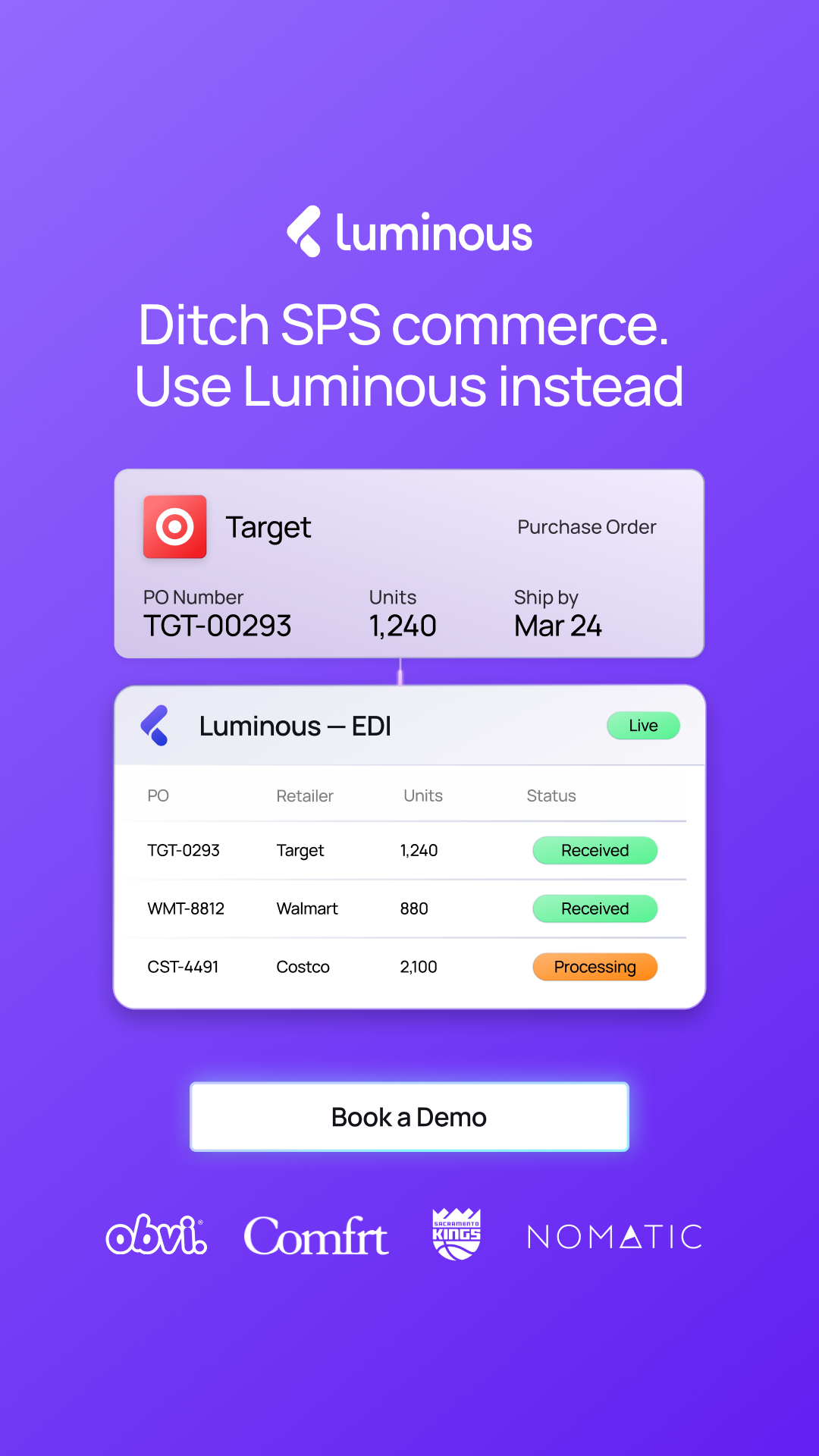 Luminous Software Facebook ad