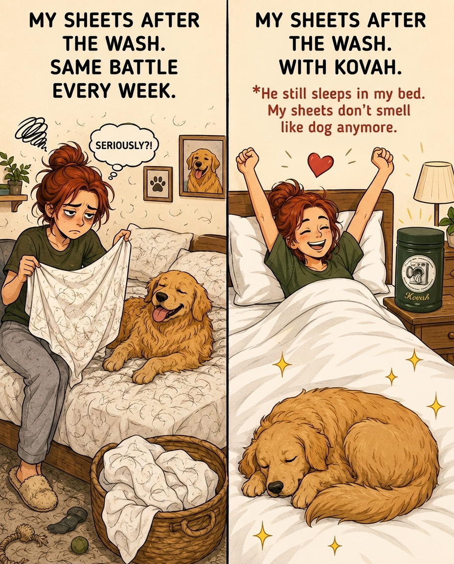 Kovah Facebook ad: One scoop. One wash. Every hair gone.