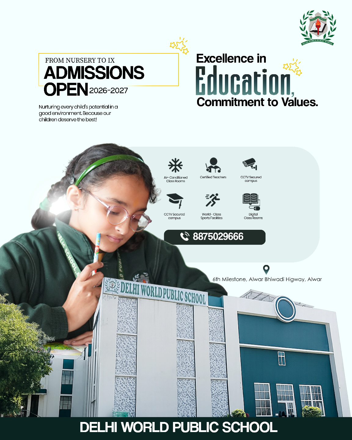 Delhi  World Public School, Alwar Facebook ad