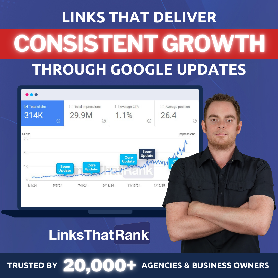 Links That Rank - Link Building You Can Trust Facebook ad
