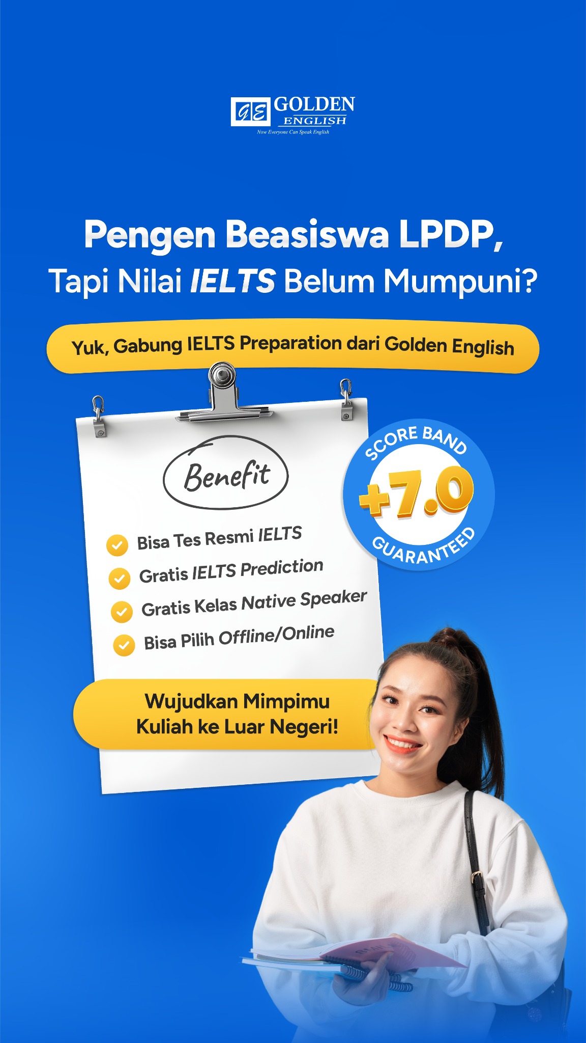 Golden English Facebook ad from May 8, 2026