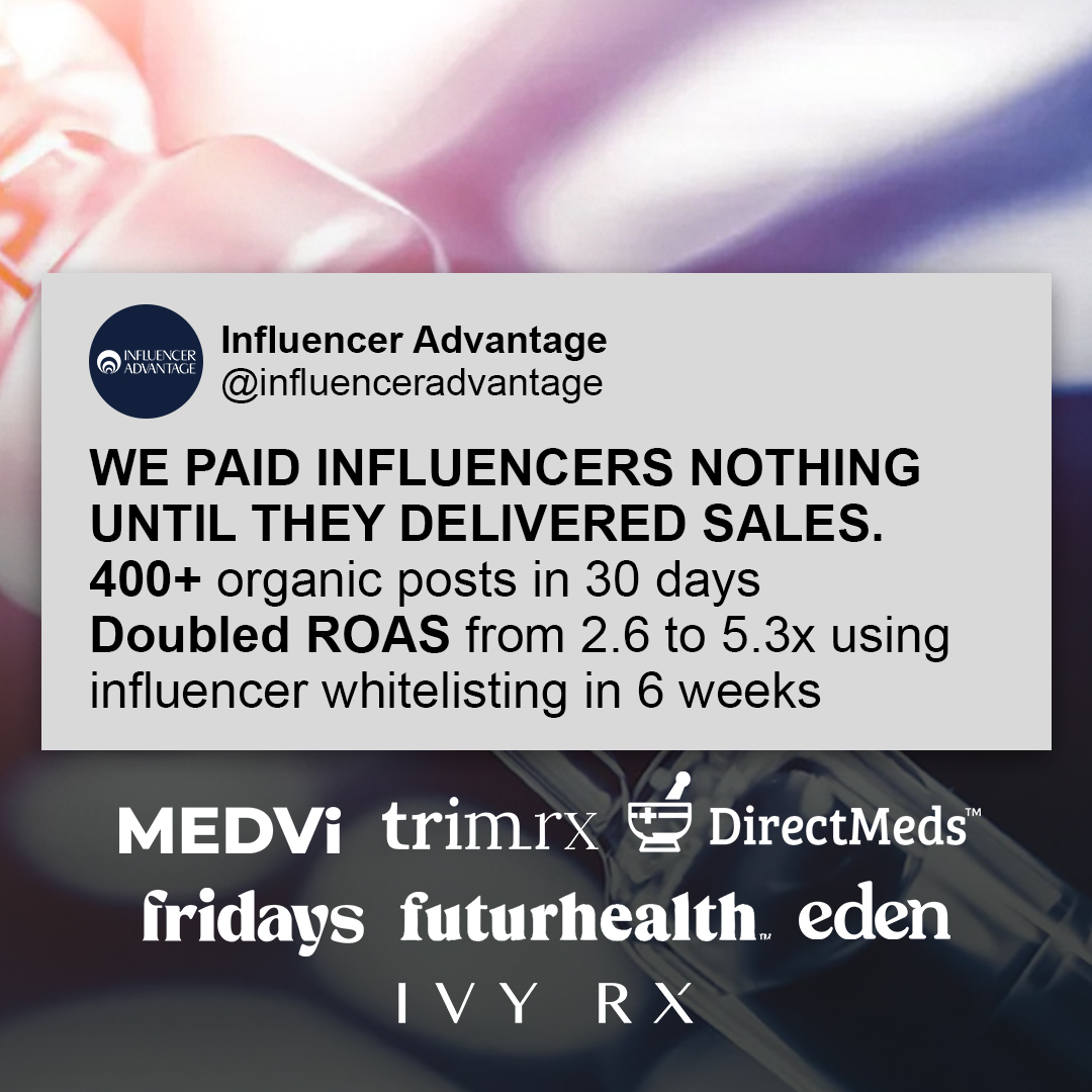 Influencer Advantage Facebook ad