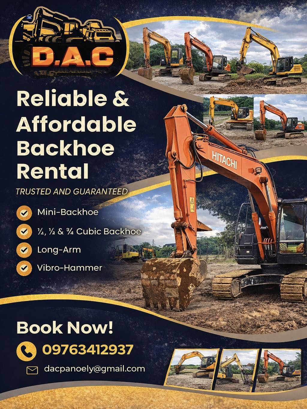 D.A.C Heavy Equipment Rental Facebook ad: πππππππ / πππππππππ π
ππ ππππ