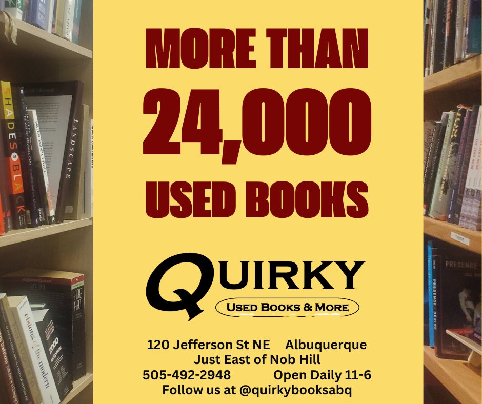 Quirky Used Books and More Facebook ad: Quirky Used Books