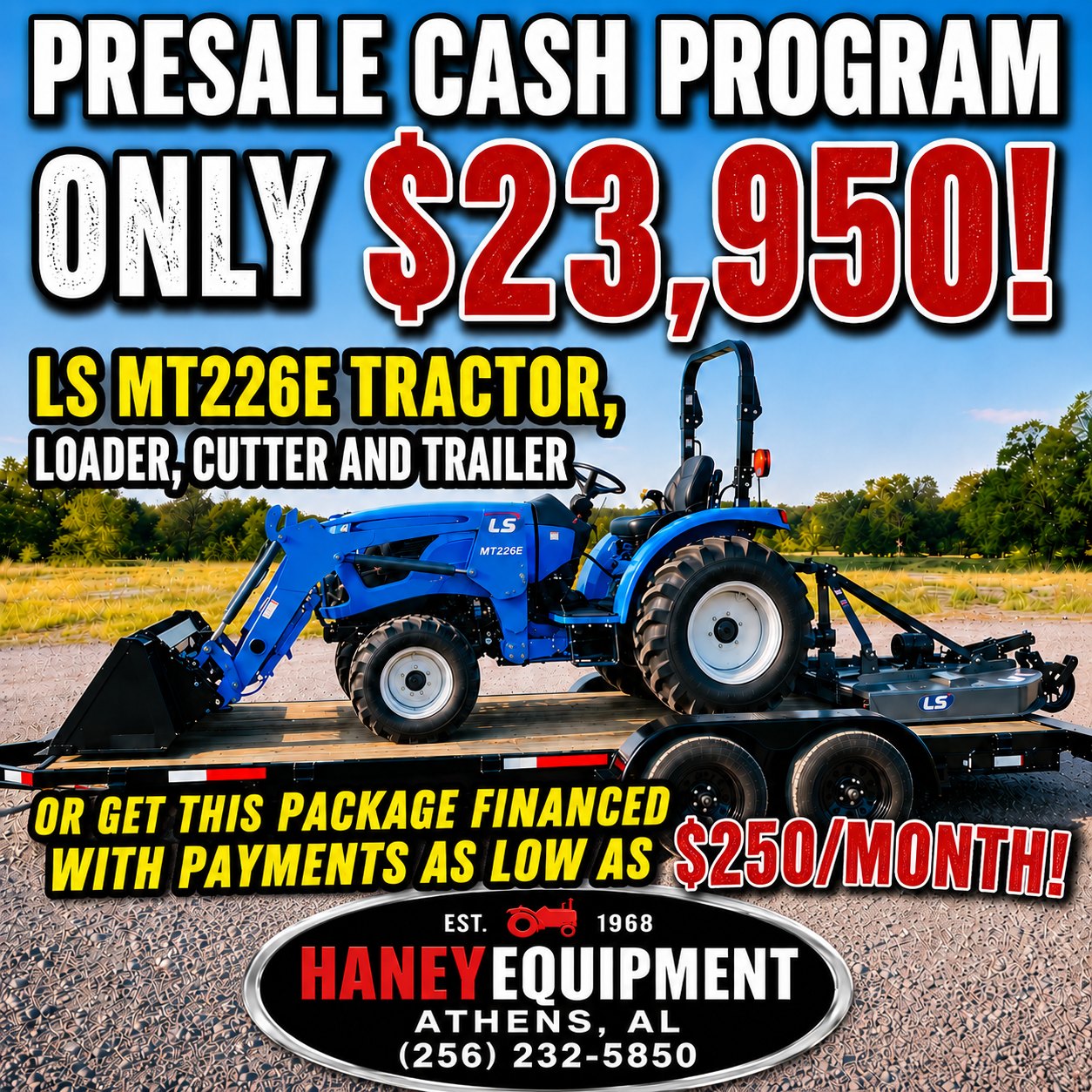 Haney Equipment Company Facebook ad