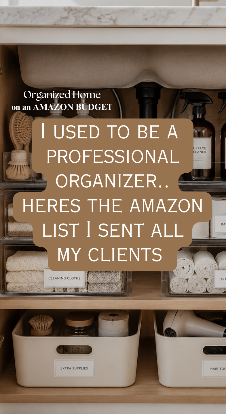 Fancy Fix Decor Facebook ad: The Amazon organizing list from a former professional…