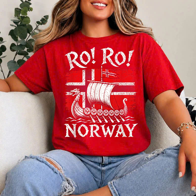 Norwegian Lifestyle Facebook ad: Norway Flag Shirts and Norwegian Flag with Ro!