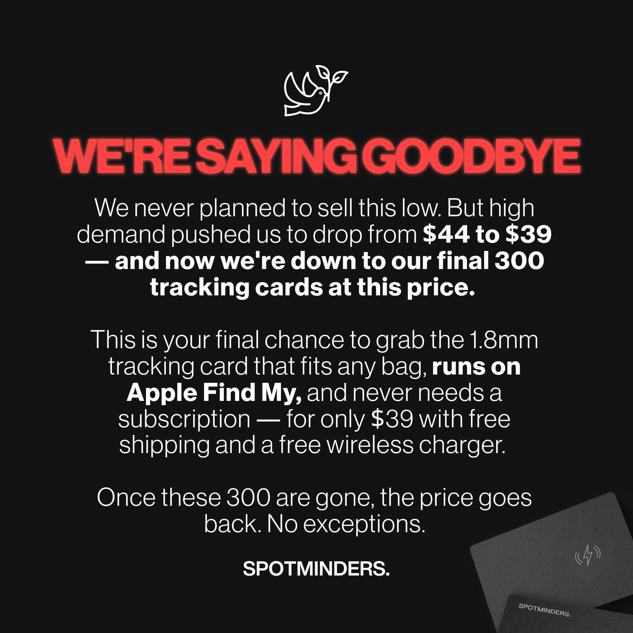 Bestsmarttech Facebook ad: Final Units at $39, Then the Price Goes Back