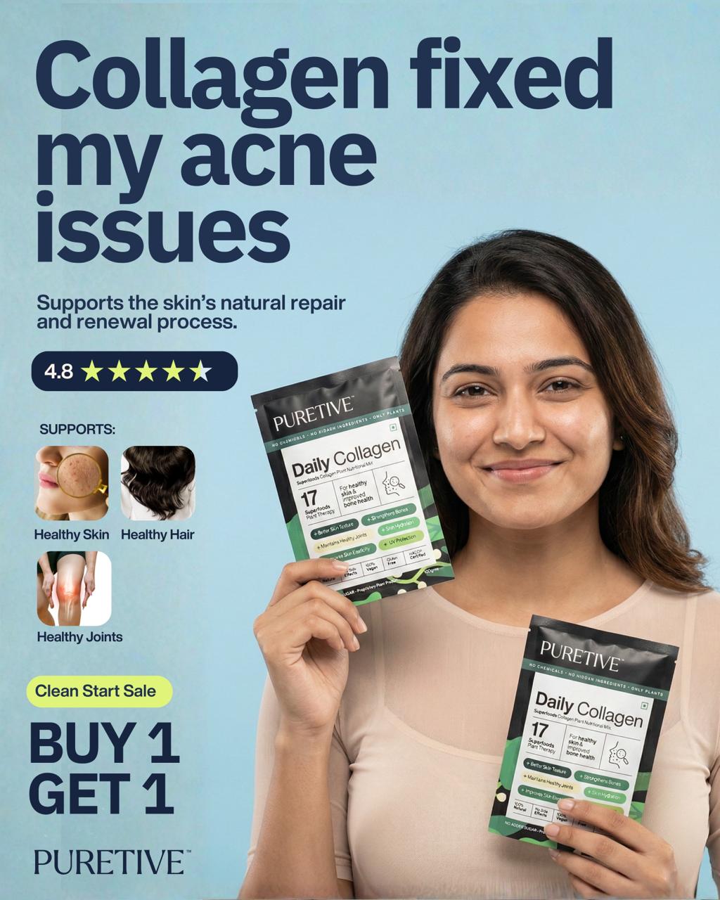 Puretive.co Facebook ad: BUY 1 GET 1 FREE, Today Only!