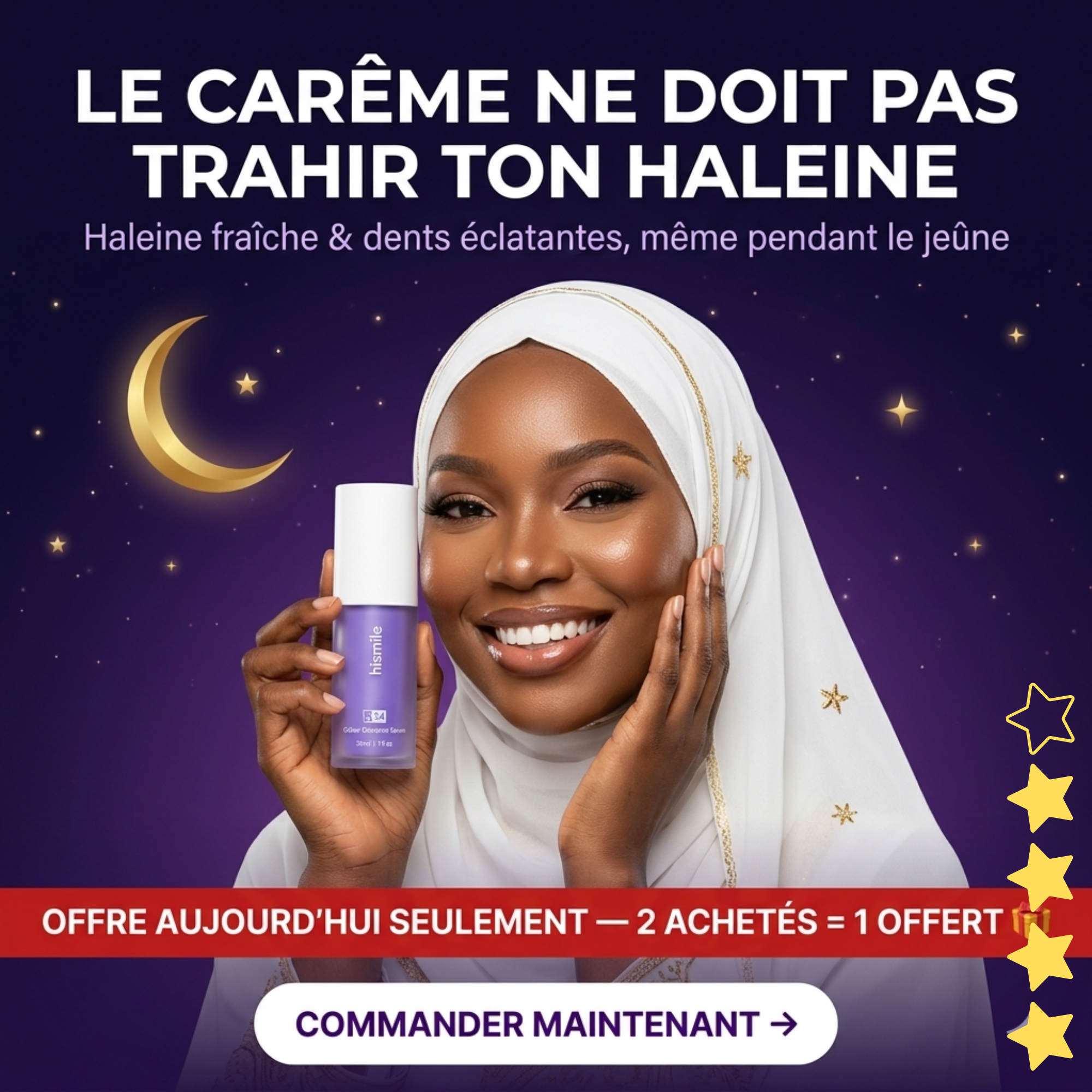 Radiance Collagène Facebook ad: Haleine fraîche toute la journée