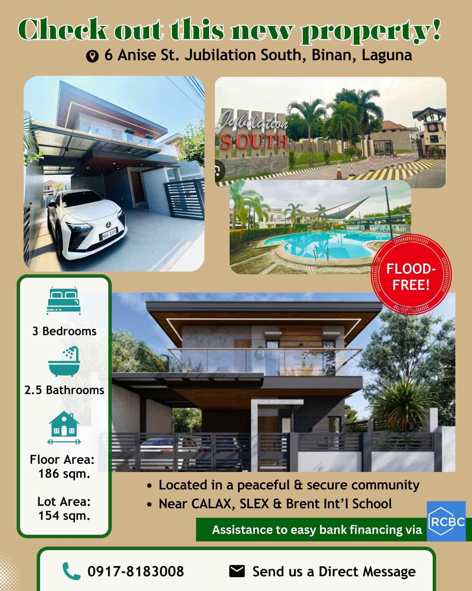 OJCCC Casquero Realty Facebook ad: FOR SALE: BRAND NEW, MODERN HOUSE AND LOT