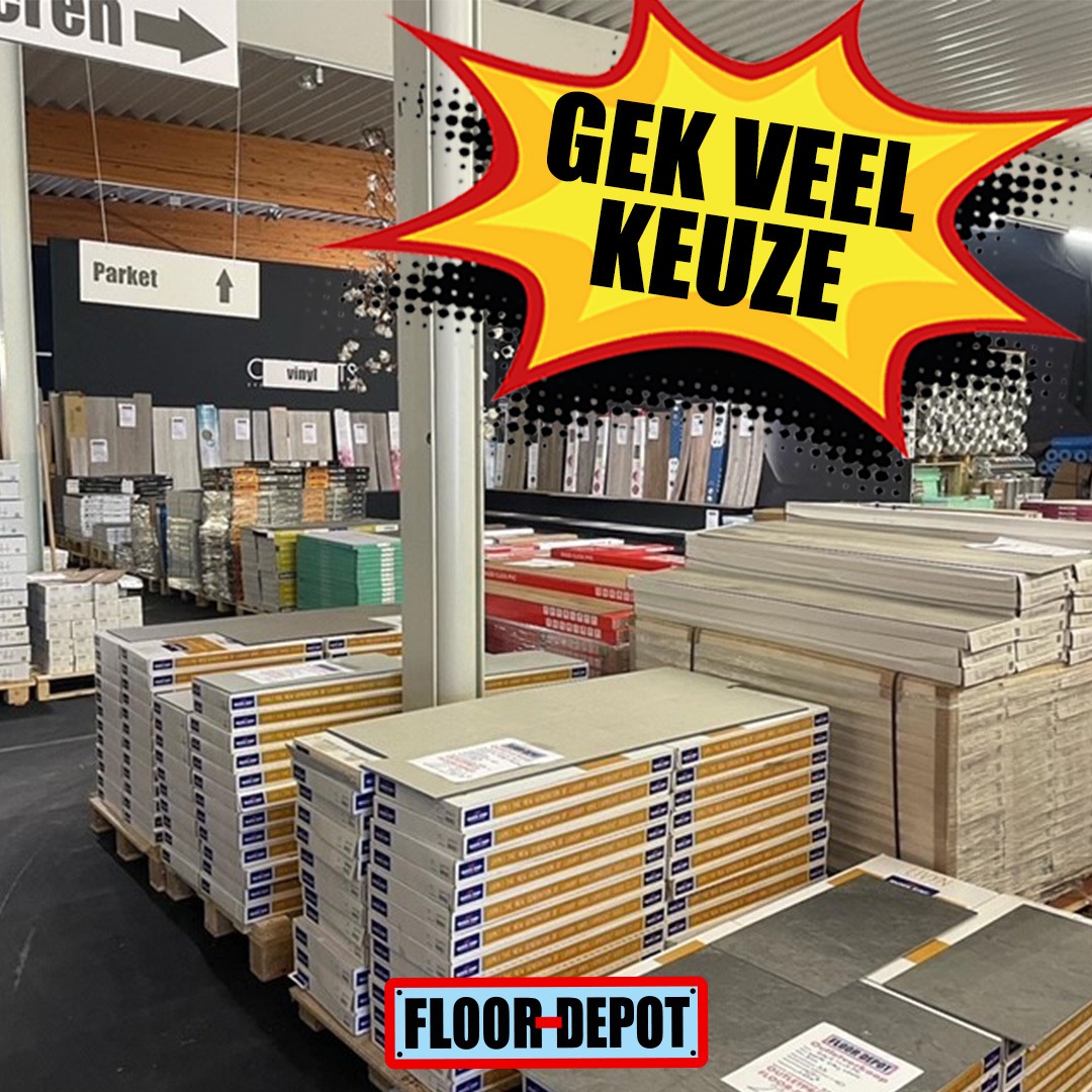Floor-Depot Facebook ad: GEK VEEL KEUZE