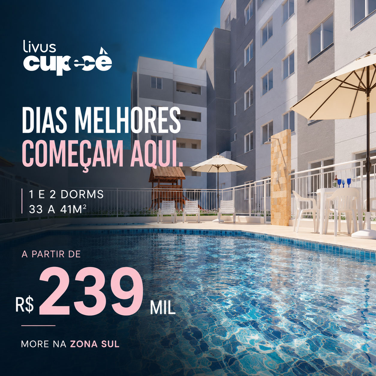 Livus Incorporadora Facebook ad: Seu apê na Cupecê já começou a ser construído
