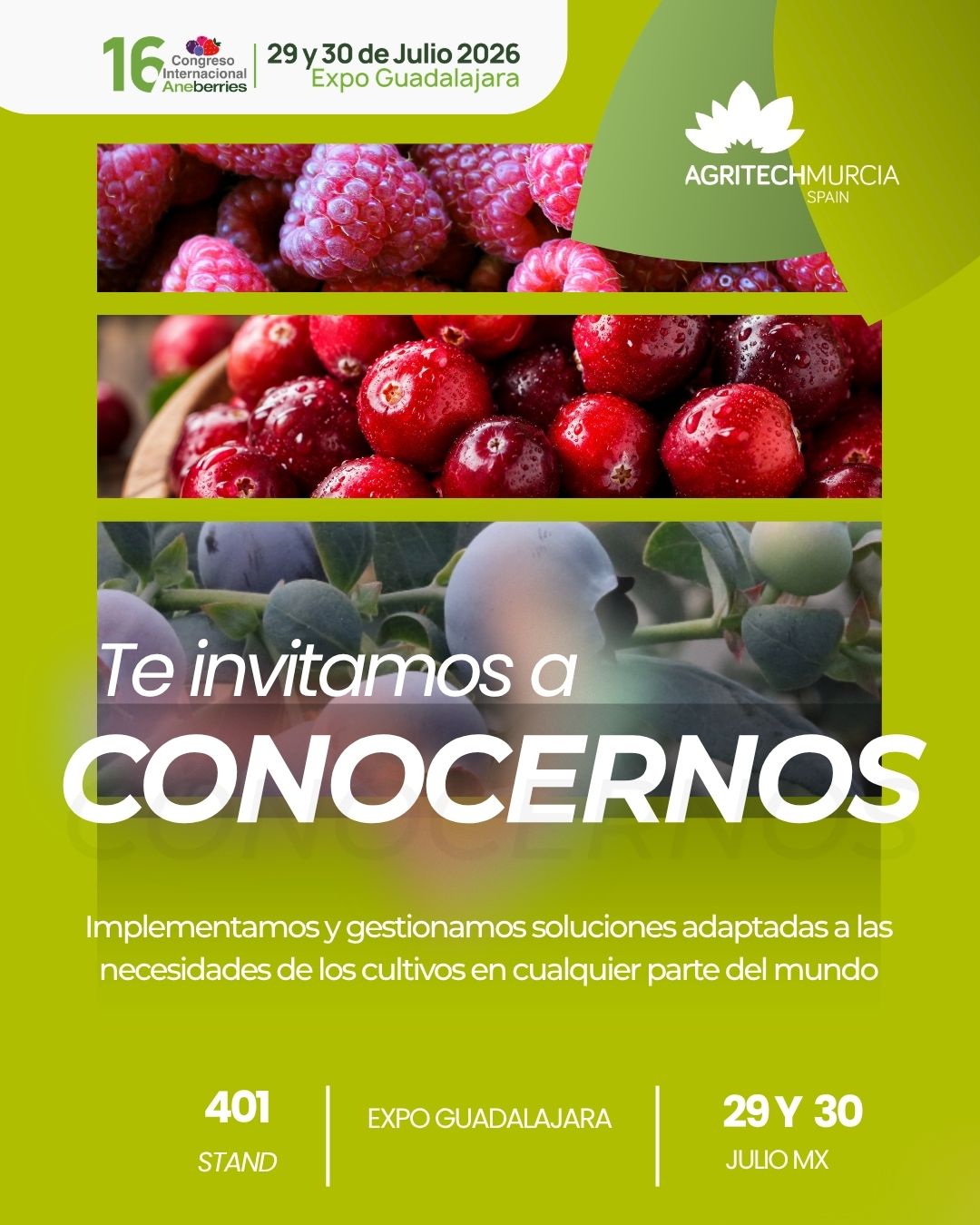 Agritech Murcia Facebook ad: AgritechMurcia estará presente en el 16º Congreso…
