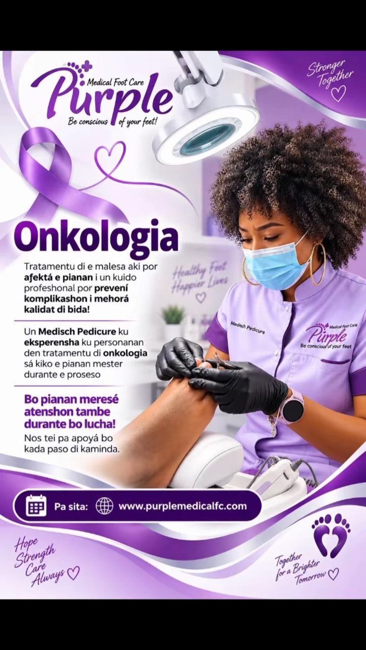 Pûrple Medical Foot Care Facebook ad: We Care!