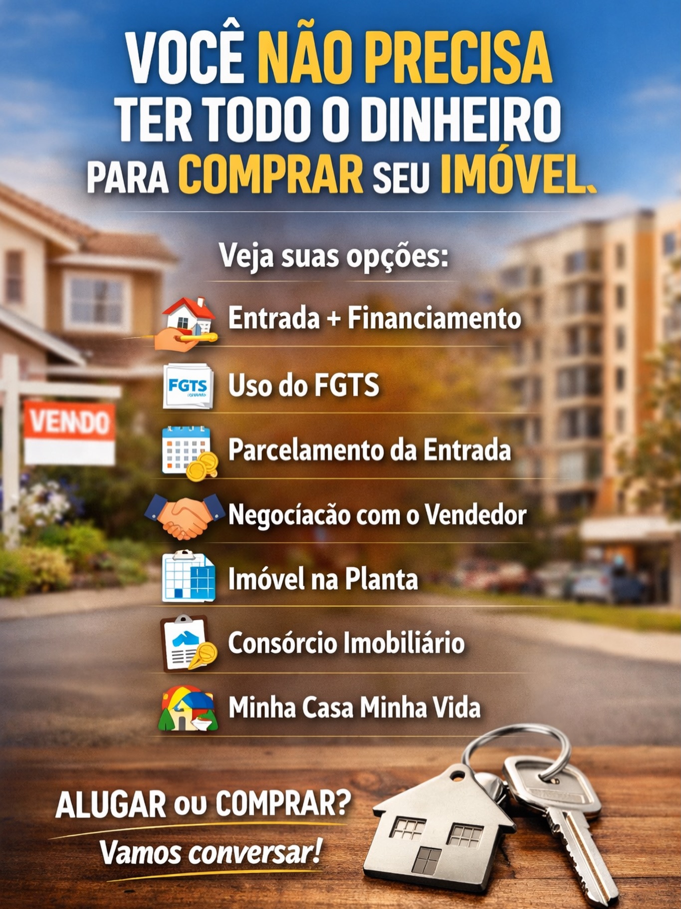 Classitudo Facebook ad: Muita gente acha que só compra casa quem…