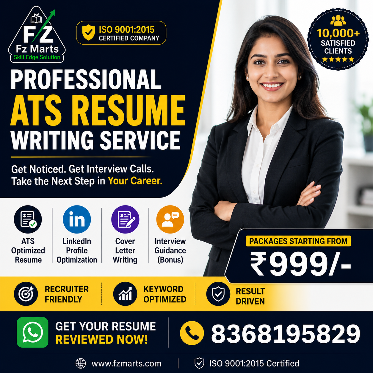 Skill Edge Solution Facebook ad: Get an ATS Resume & More Interview Calls