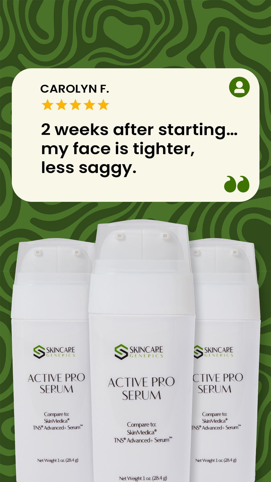 Skincare Generics Facebook ad: Luxury Anti-Aging, Smarter Price