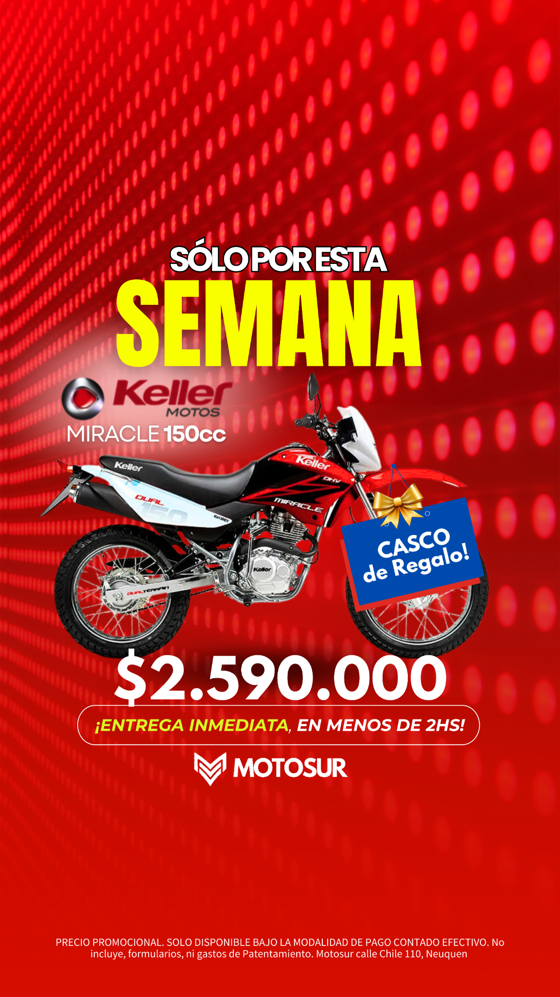 Motosur Facebook ad: El mejor precio de la Patagonia SOLO POR…