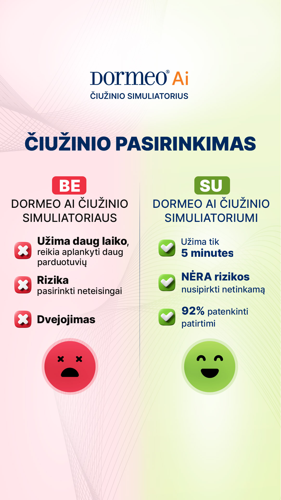 Dormeo LT Facebook ad