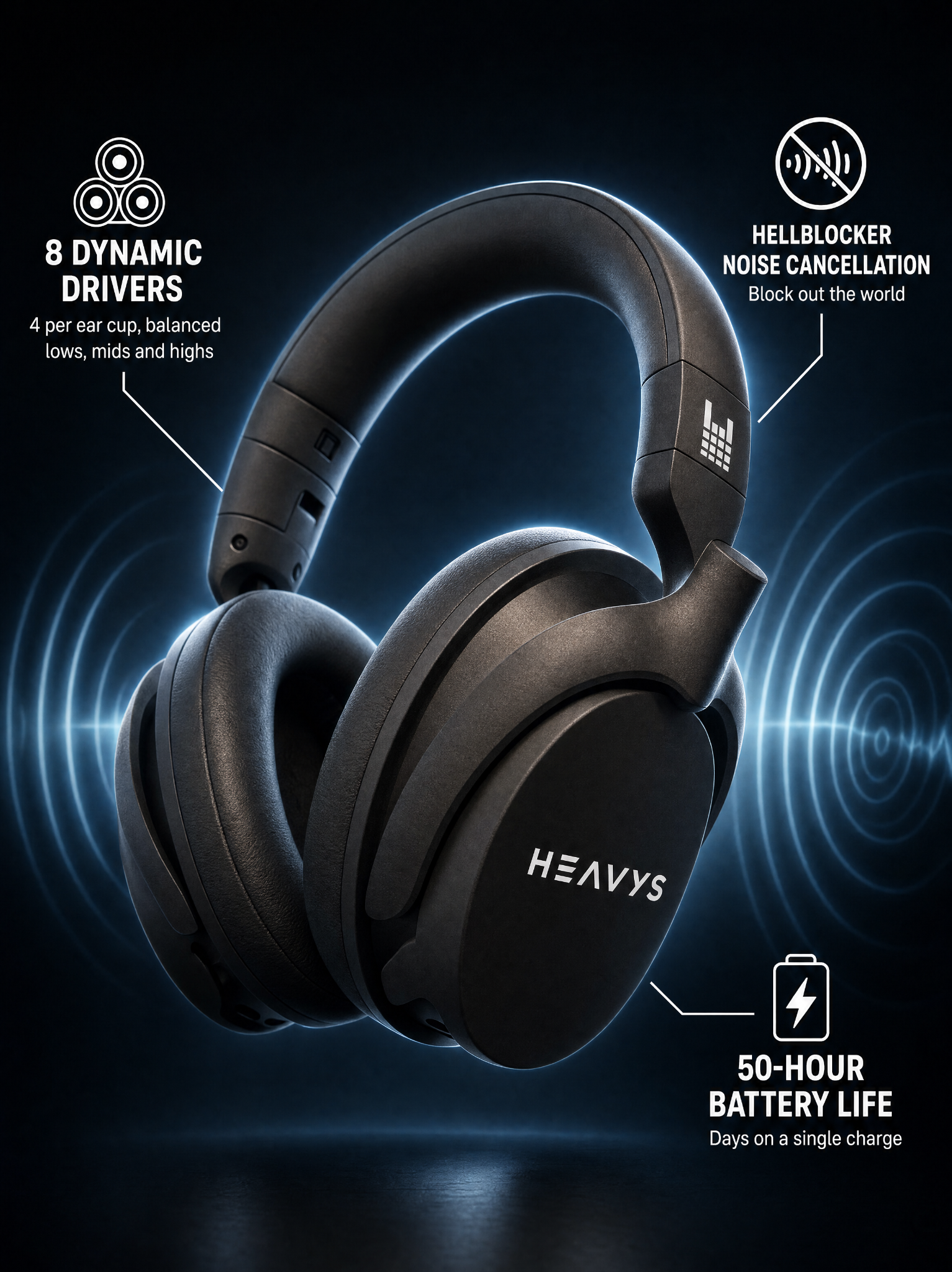 Heavys Facebook ad: Front-Row Concert Audio