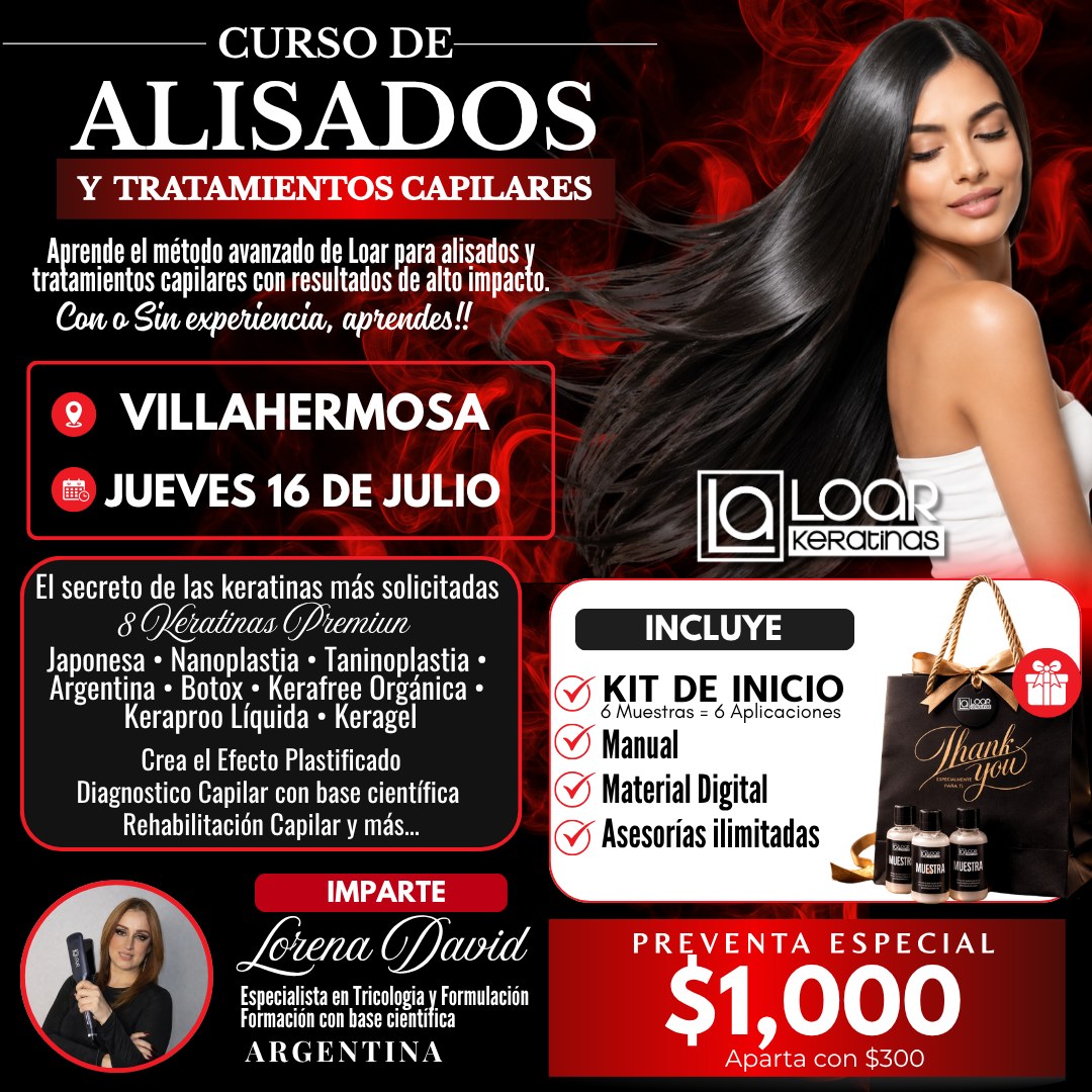 Loar Keratinas Facebook ad: VILLAHERMOSA - Nueva fecha