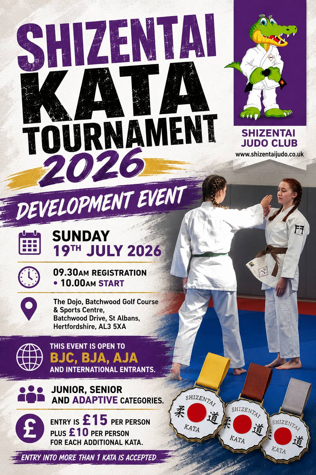 Shizentai Judo Club Facebook ad: Entry is now open for our annual development…