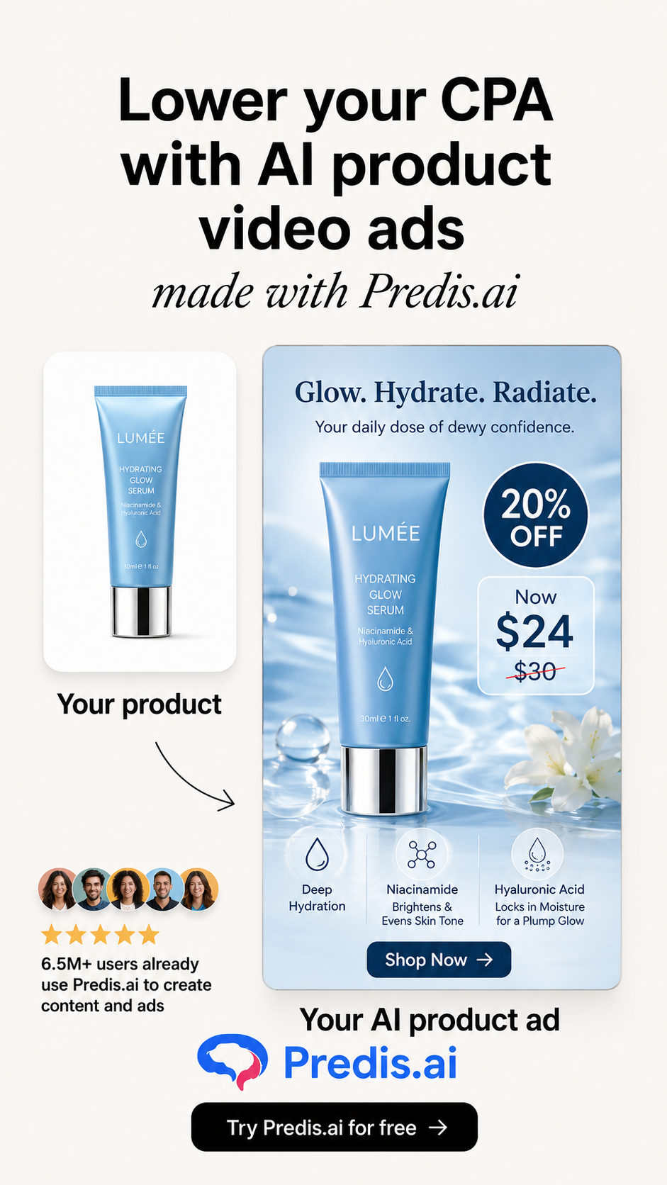 Predis.ai Facebook ad
