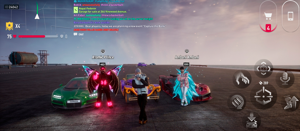 RP Grand. Open World Mobile Game Facebook ad