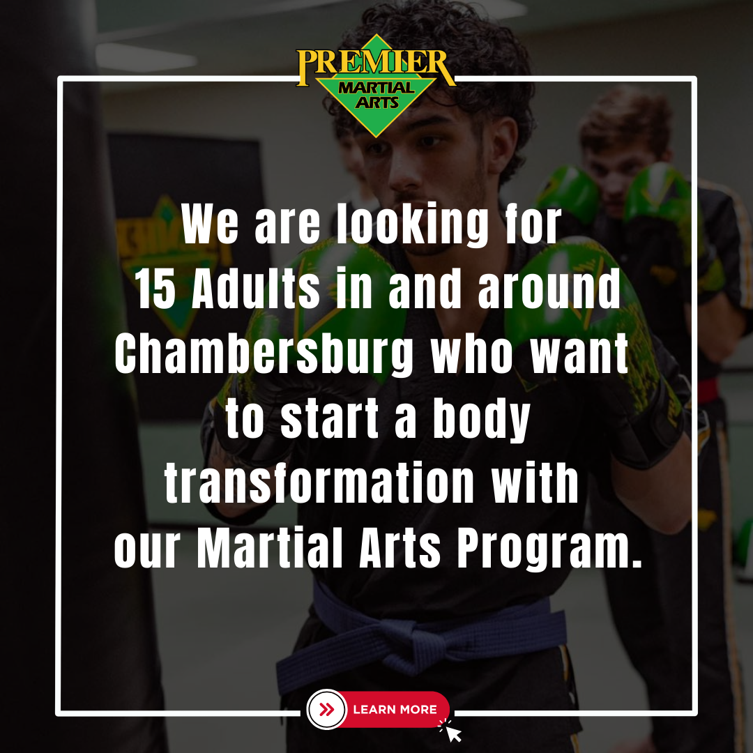 Premier Martial Arts Chambersburg Facebook ad