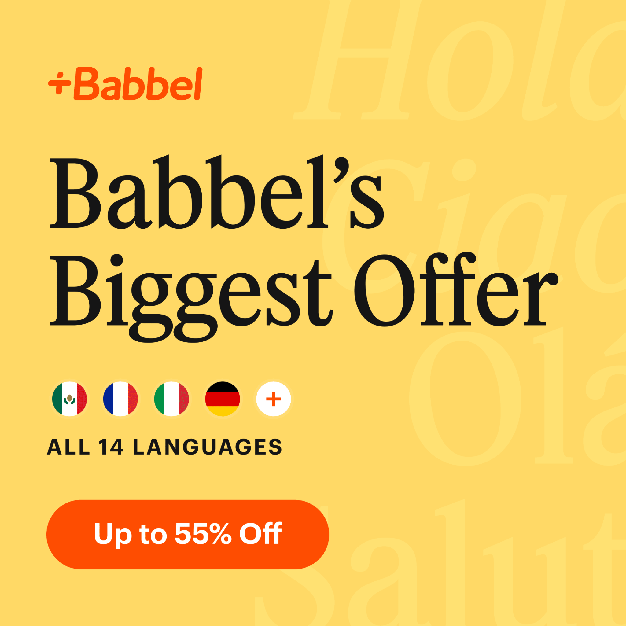 Babbel Facebook ad